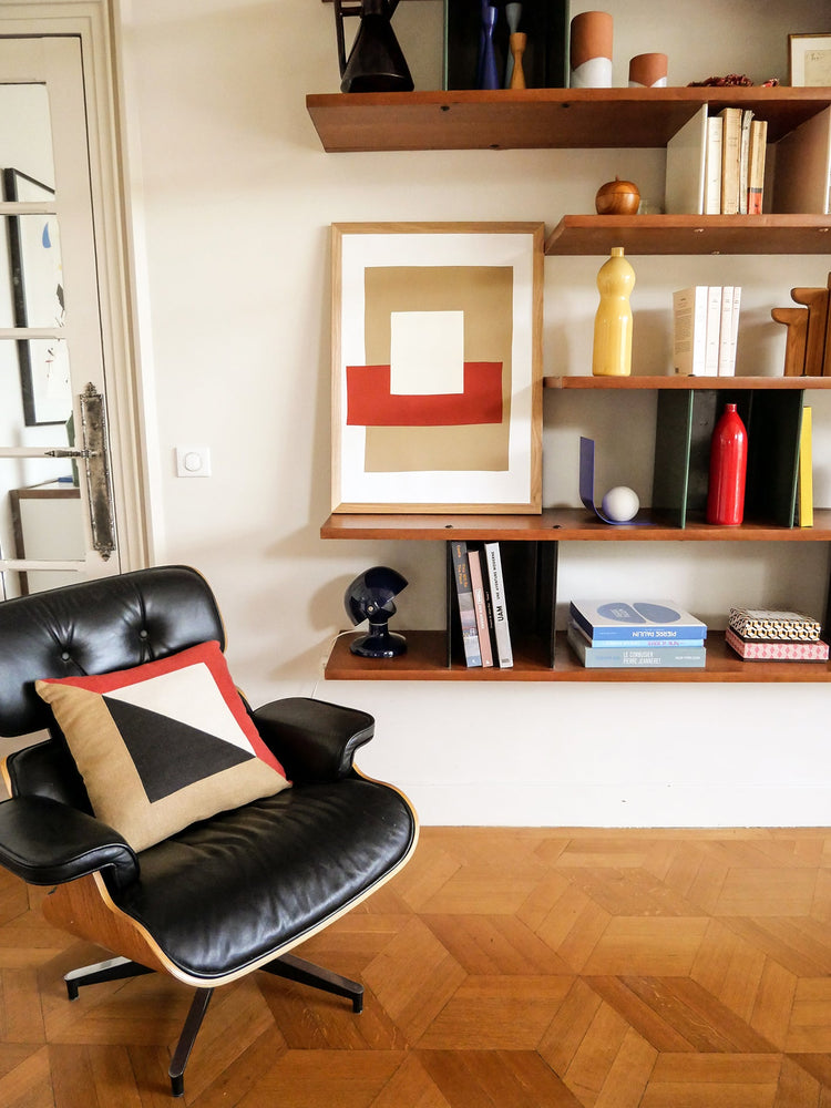 Coussin Diagonal - Café & Brique GOODMOODS ÉDITIONS