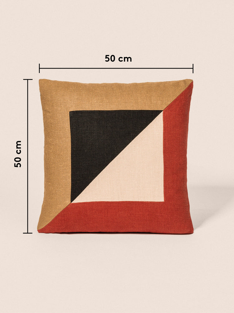 Coussin Diagonal - Café & Brique GOODMOODS ÉDITIONS