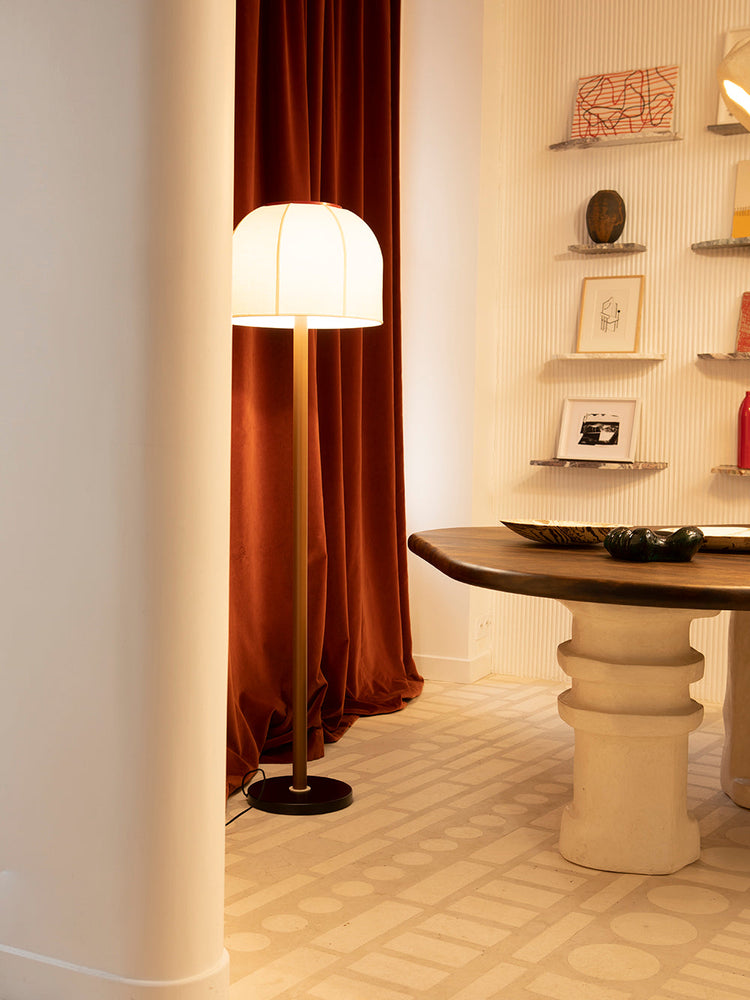 Lampadaire - Rouge Brun Lampes GOODMOODS ÉDITIONS