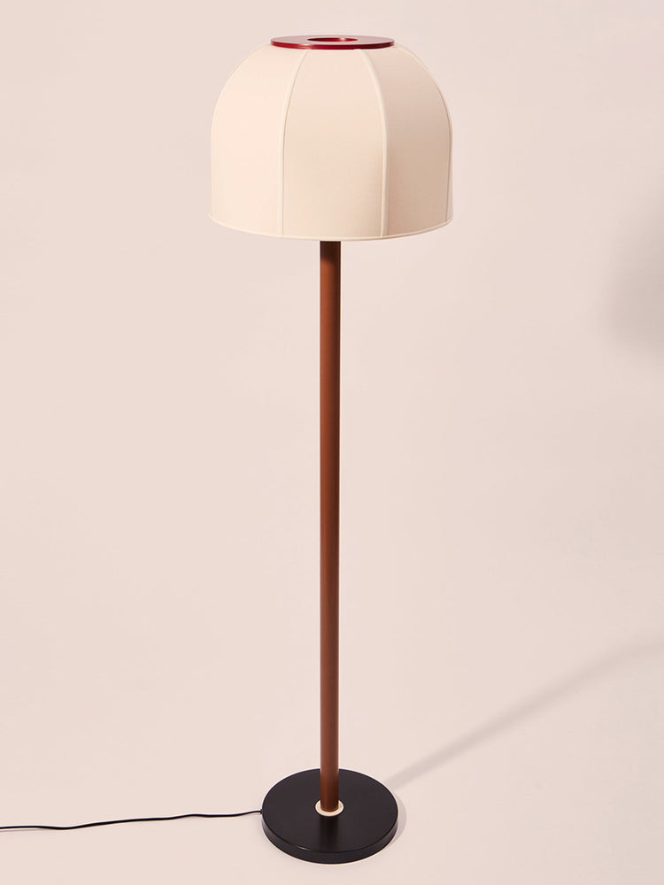 Lampadaire - Rouge Brun Lampes GOODMOODS ÉDITIONS