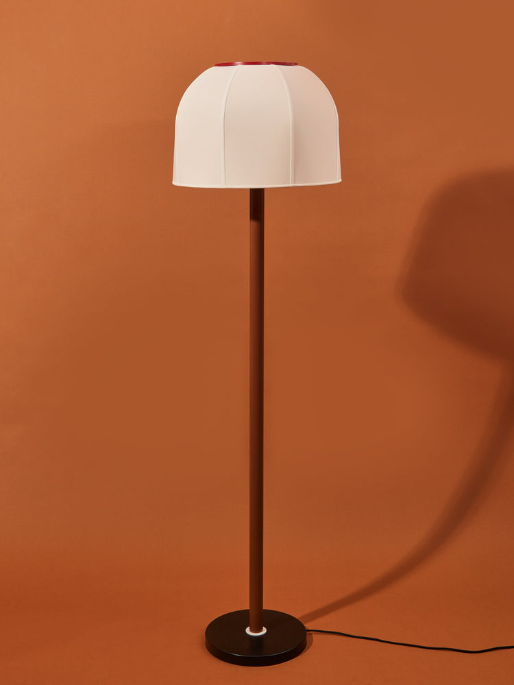 Lampadaire - Rouge Brun Lampes GOODMOODS ÉDITIONS