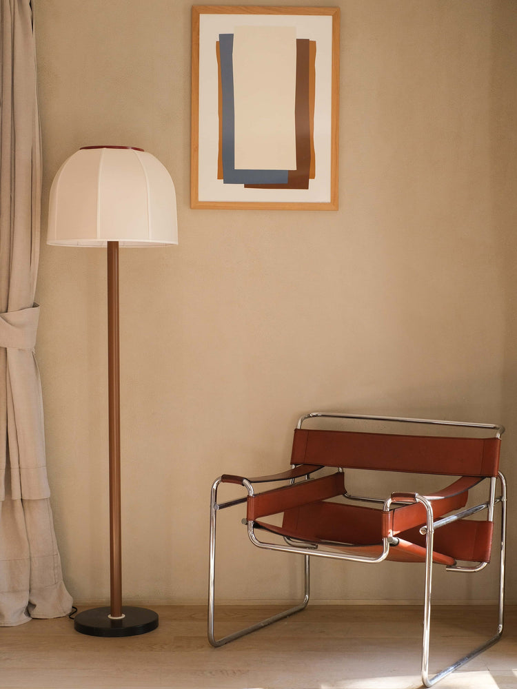 Lampadaire - Rouge Brun Lampes GOODMOODS ÉDITIONS