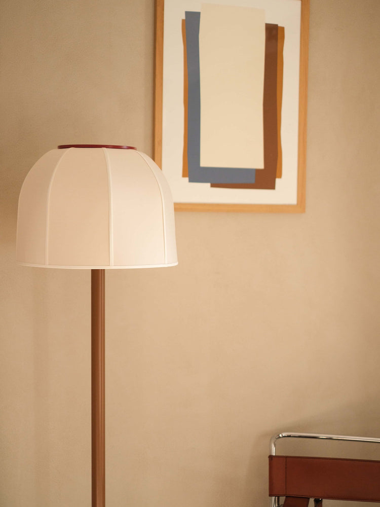 Lampadaire - Rouge Brun Lampes GOODMOODS ÉDITIONS