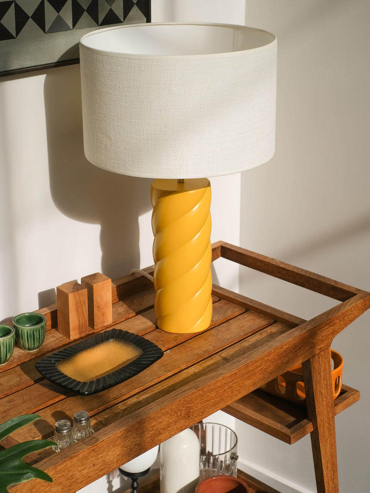 Lampe - Mimosa & Blanc Perlé GOODMOODS ÉDITIONS