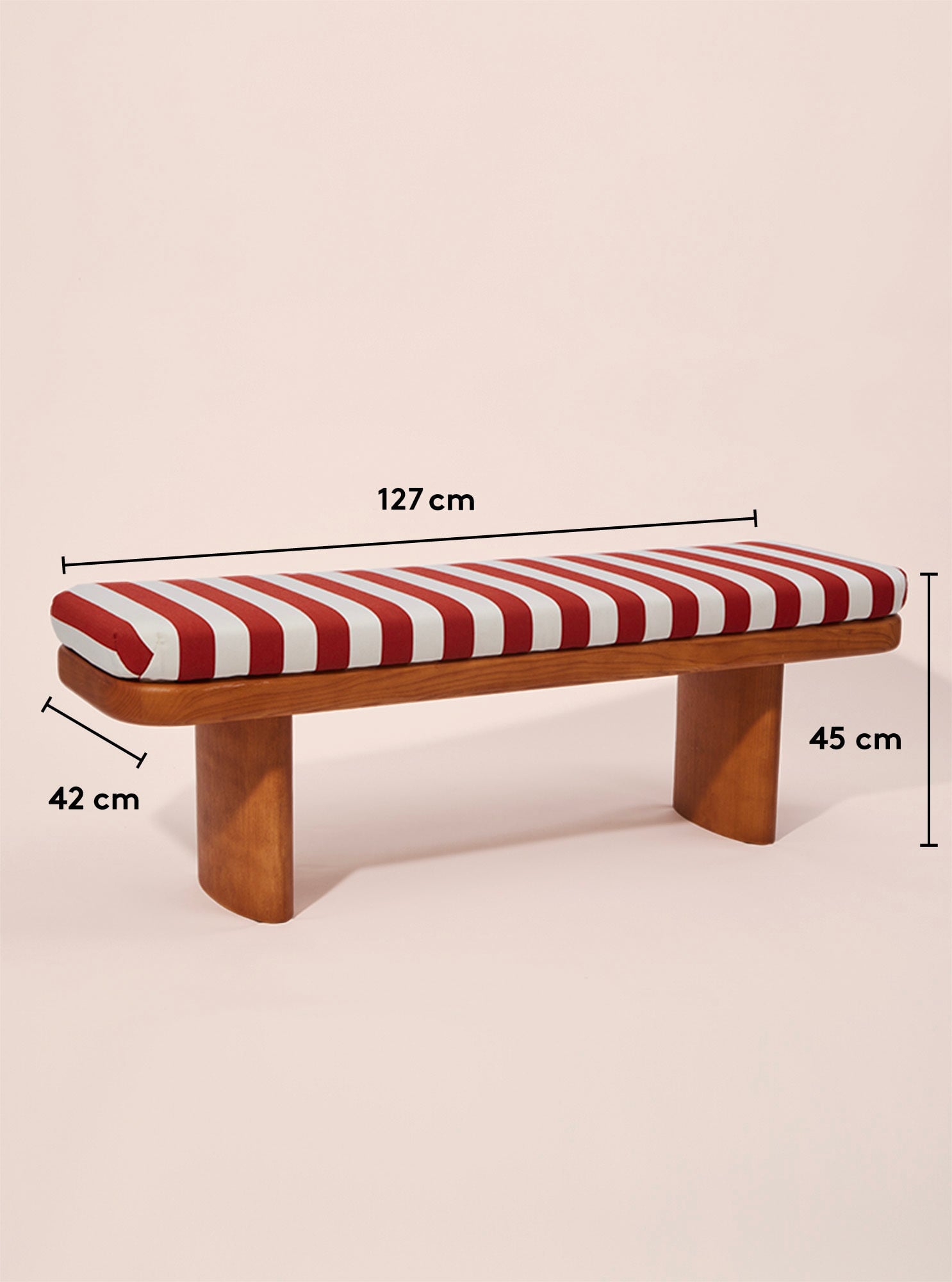 Striped bench deals