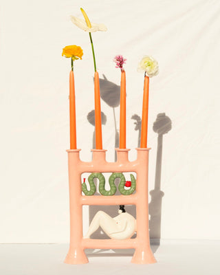 Bougeoir Eve Pink Bougeoirs Laetitia Rouget 