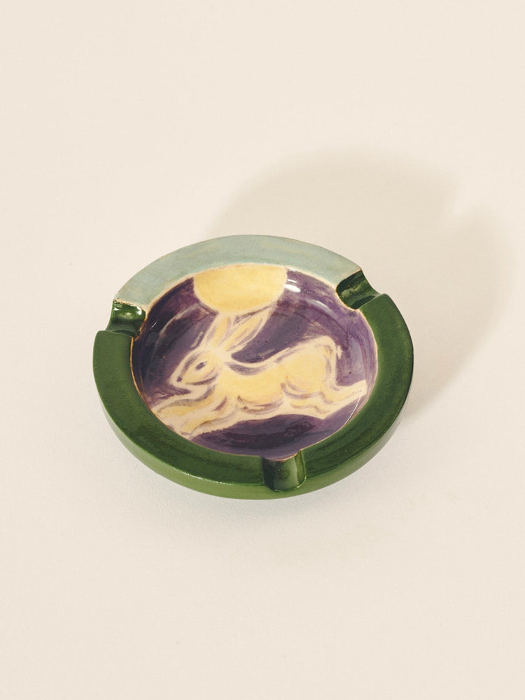 Cendrier Lapin jaune Arts de la table Lily Bonnet 