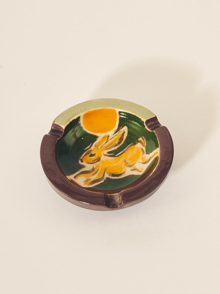 Cendrier Lapin orange Arts de la table Lily Bonnet 