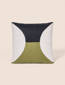 Coussin Circle - Bleu Glace & Olive GOODMOODS ÉDITIONS 