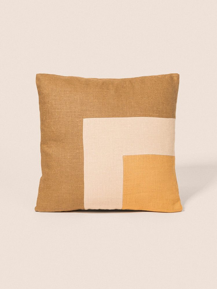 Coussin Square - Camel & Gold GOODMOODS ÉDITIONS 