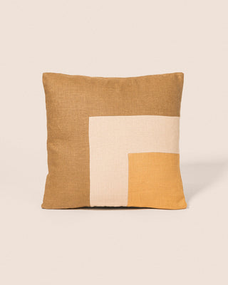 Coussin Square - Camel & Gold GOODMOODS ÉDITIONS 