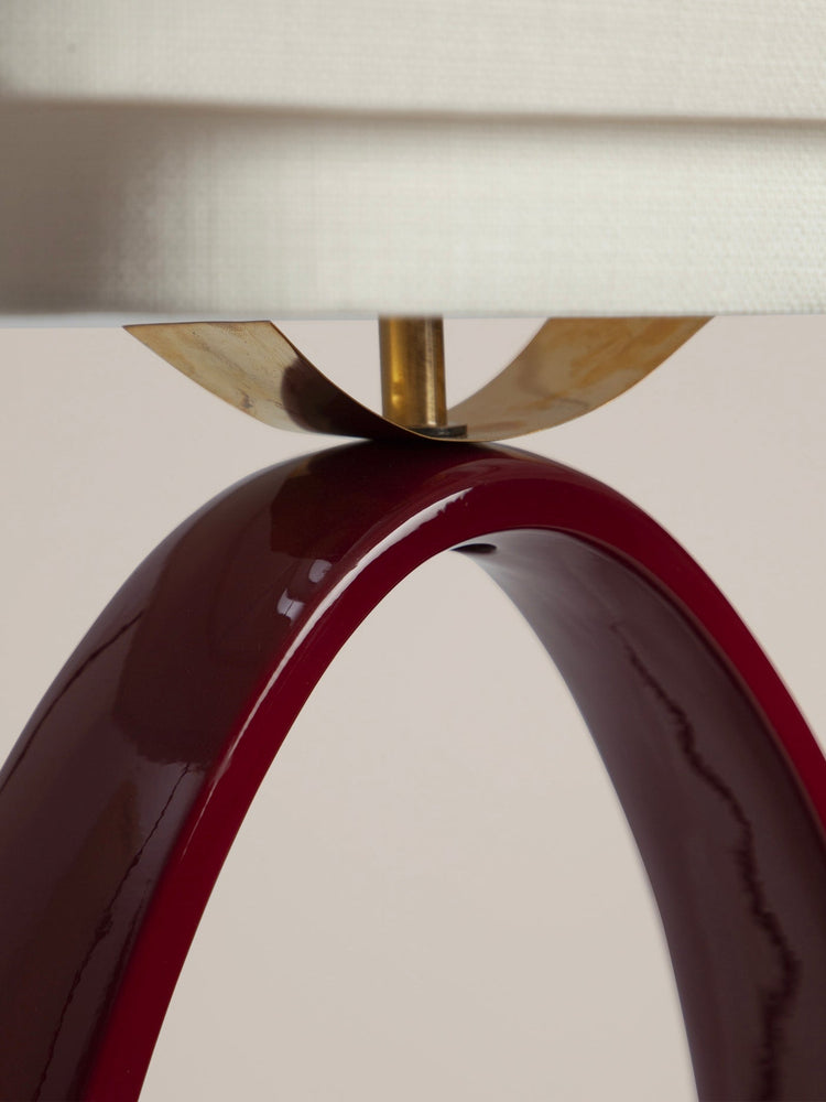Lampe à poser Yoshiko Rouge Foncé Lampes de table Kira 