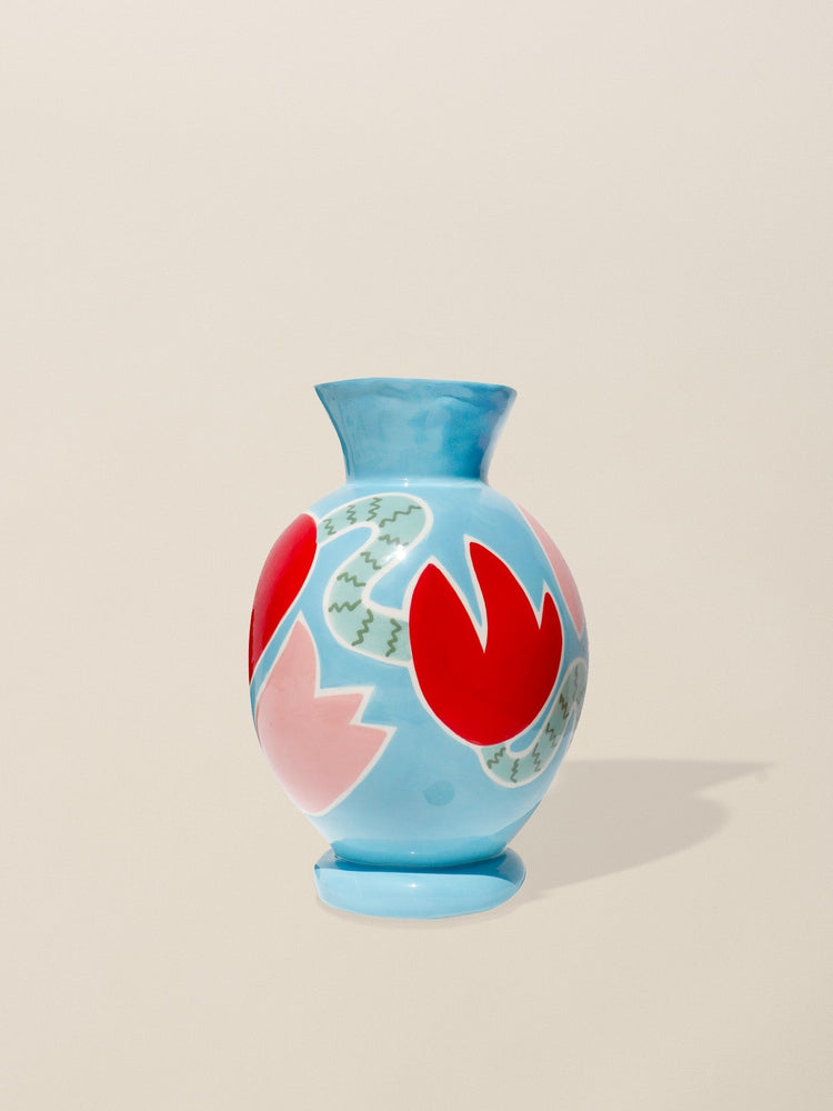 Vase Tulip Blue Vases Laetitia Rouget 
